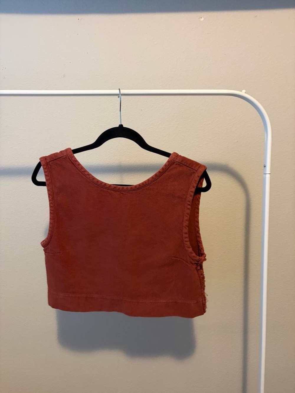 Free People Rust Crop Tank Top